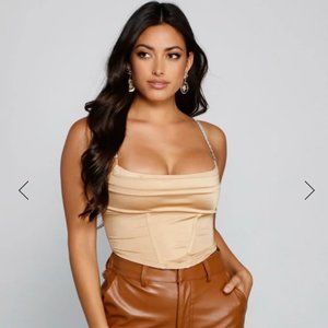 Windsor Gold Bustier - Perfect for NYE